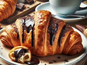 croissant senza glutine al cioccolato per colazioni golose