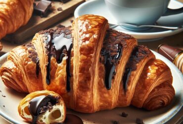 croissant senza glutine al cioccolato per colazioni golose