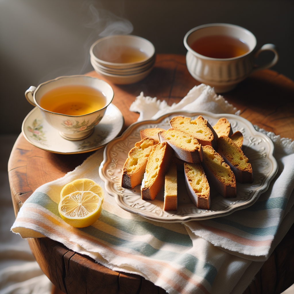 biscotti senza glutine al limone per tè pomeridiani