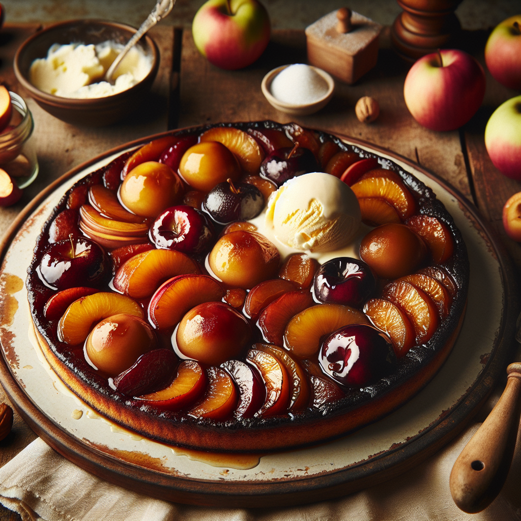 tarte tatin senza glutine per dessert alla frutta rovesciati