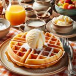 waffle senza glutine alla vaniglia per brunch domenicali