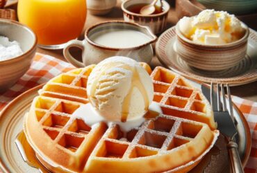 waffle senza glutine alla vaniglia per brunch domenicali