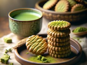 biscotti senza glutine al tè matcha per merende originali