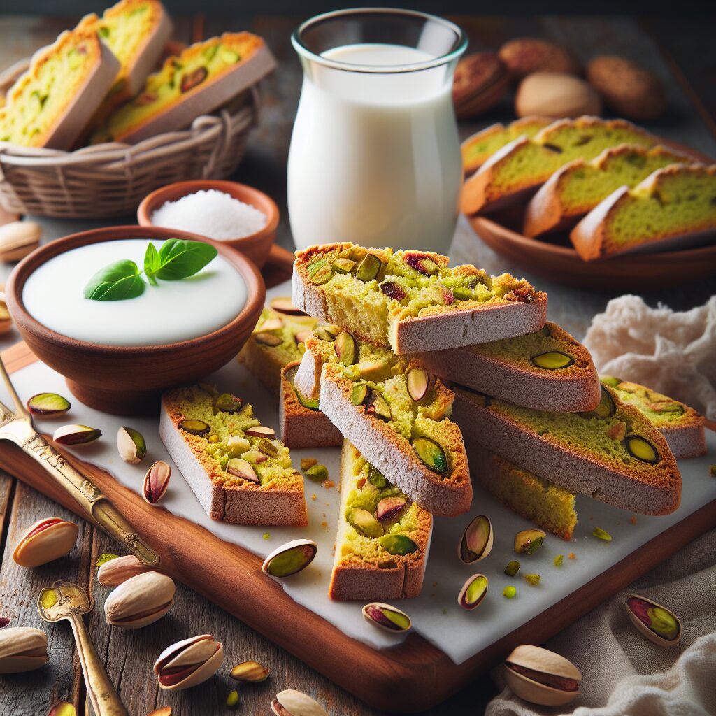 biscotti senza glutine al pistacchio per dolci siciliani