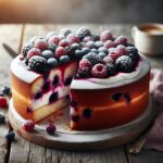 torta senza glutine ai frutti di bosco e yogurt per colazioni salutari