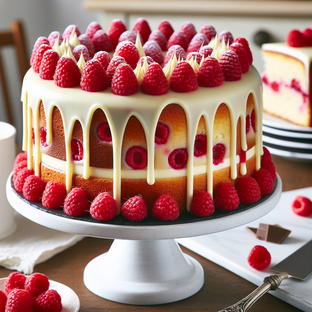 torta senza glutine ai lamponi e cioccolato bianco per occasioni speciali