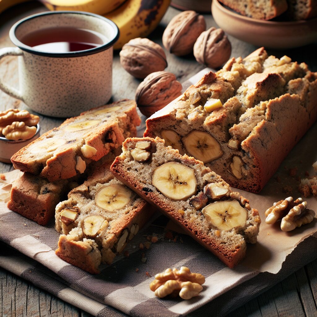 biscotti senza glutine alla banana e noci per snack nutrienti