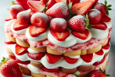 tiramisù senza glutine alle fragole per varianti estive