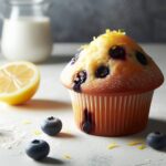 muffin senza glutine ai mirtilli e limone per colazioni fresche