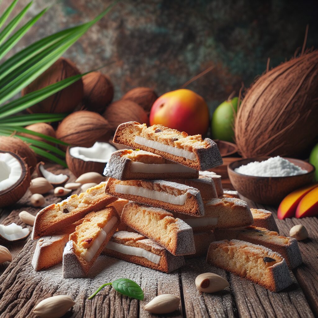 biscotti senza glutine alla farina di cocco per dolci esotici