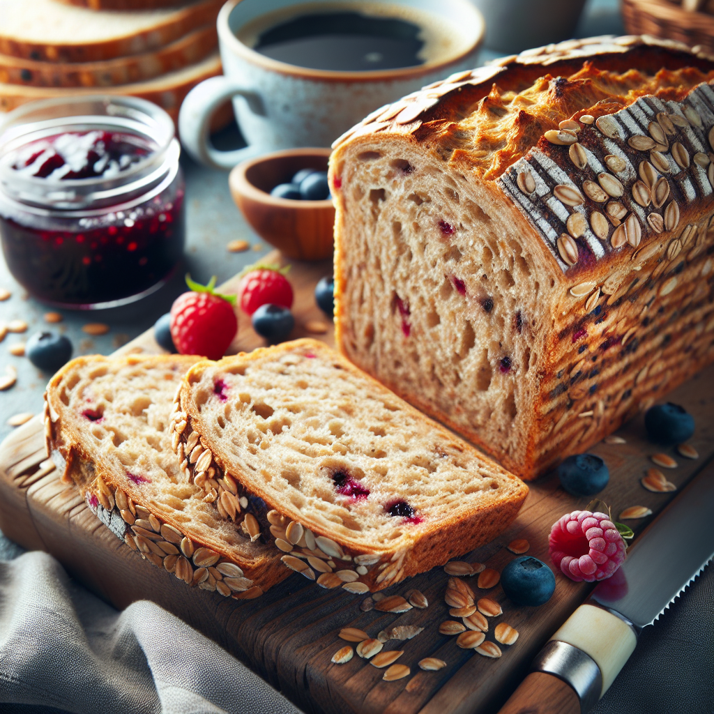 pane senza glutine ai cereali per colazioni nutrienti