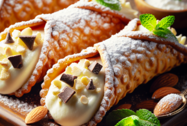 cannoli senza glutine con ricotta per dolci siciliani