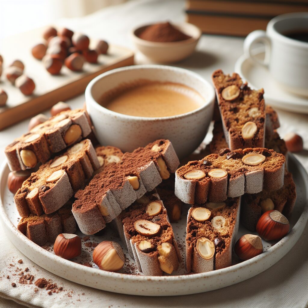 biscotti senza glutine al cacao e nocciole per merende ricche