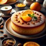 torta senza glutine di semolino e arancia per dolci mediterranei