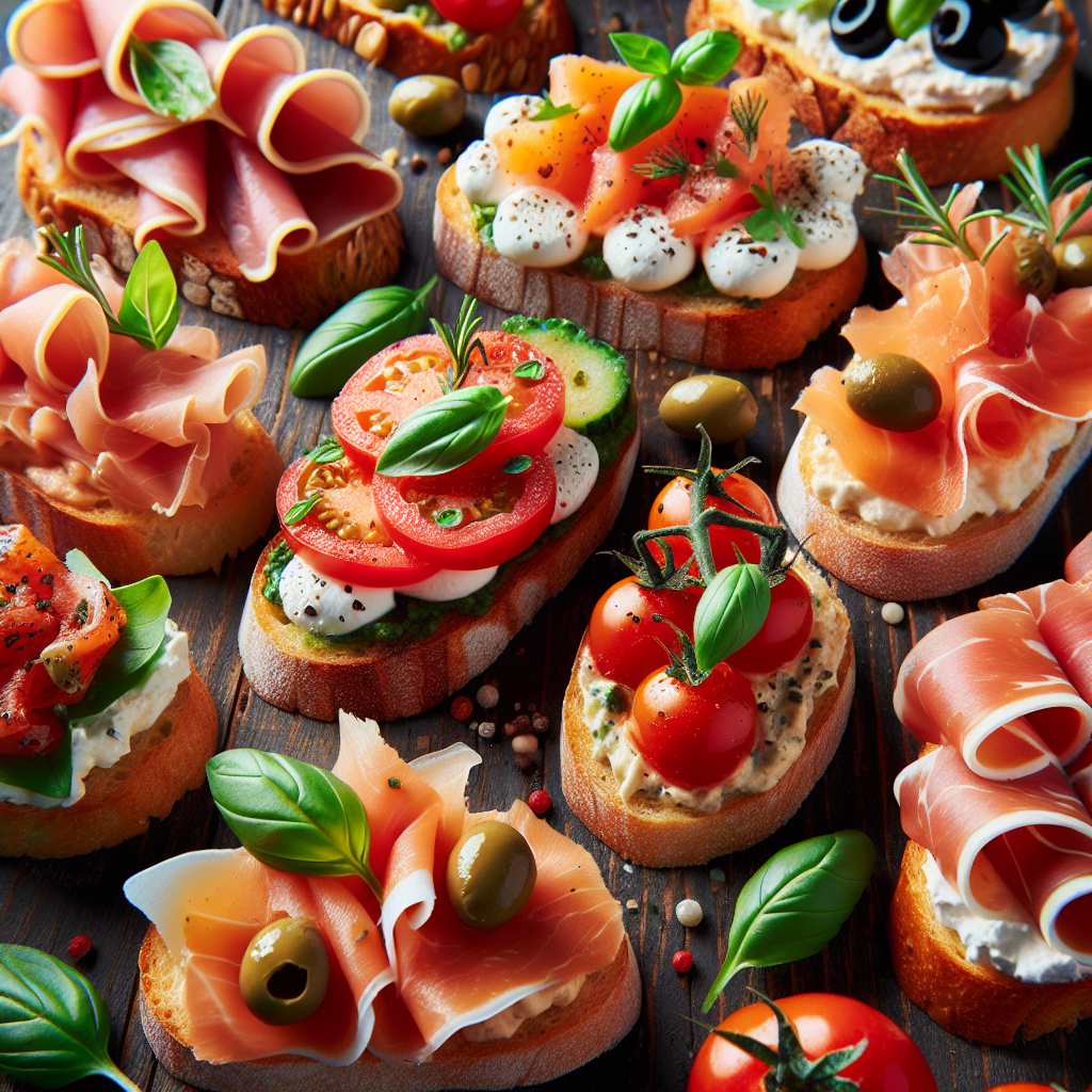 crostini senza glutine per antipasti e aperitivi