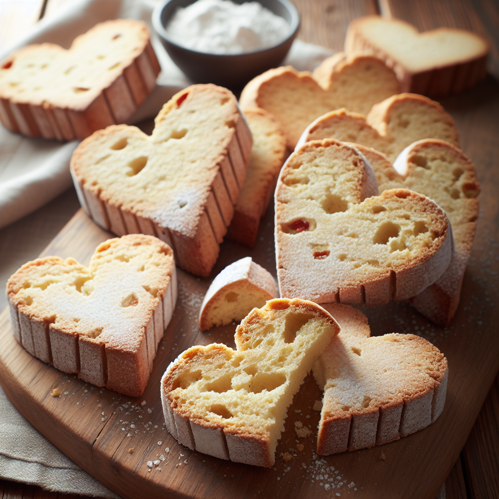 biscotti senza glutine a forma di cuore per San Valentino