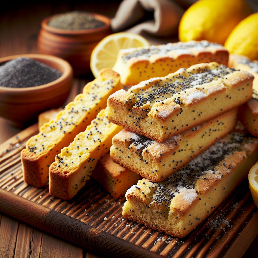 biscotti senza glutine al limone e semi di papavero per merende leggere