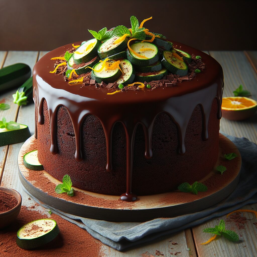 torta senza glutine al cioccolato e zucchine per dolci insoliti