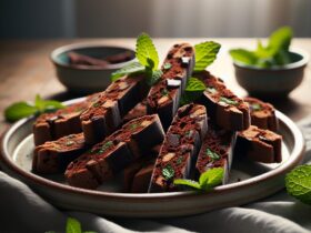 biscotti senza glutine al cioccolato e menta per dolci rinfrescanti