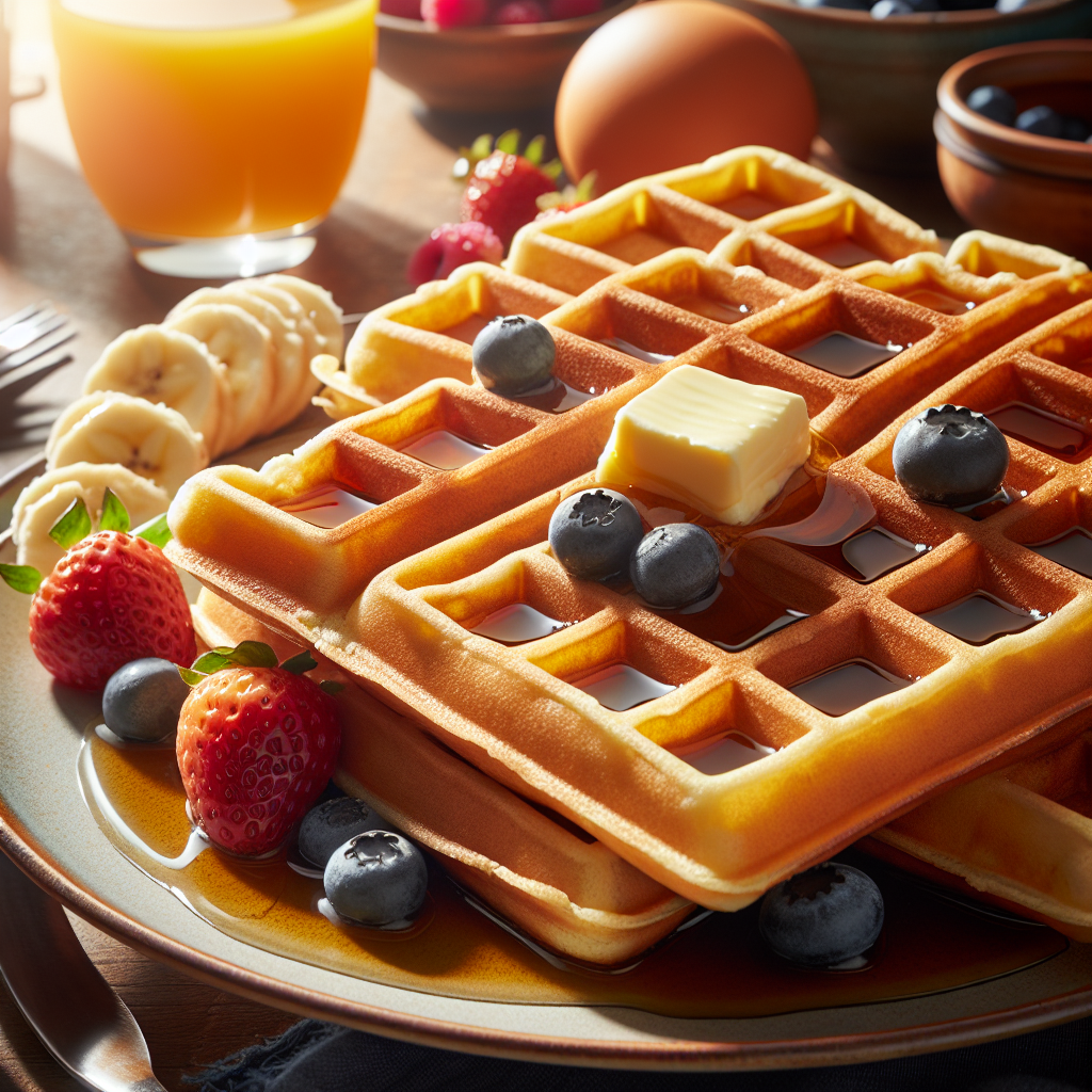 waffles senza glutine per colazioni americane