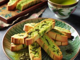 biscotti senza glutine al tè verde per dolci orientali