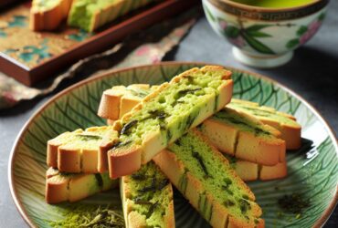 biscotti senza glutine al tè verde per dolci orientali
