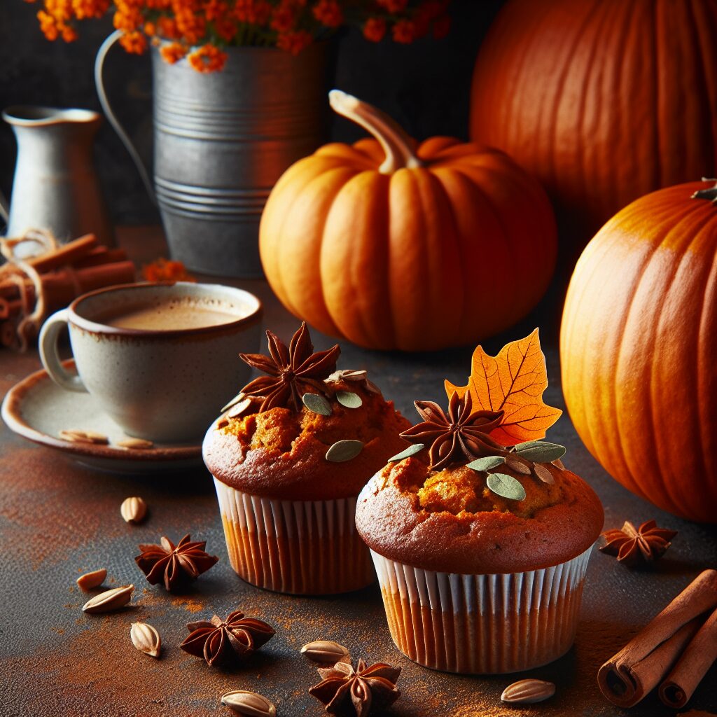 muffin senza glutine alla zucca e spezie per l'autunno