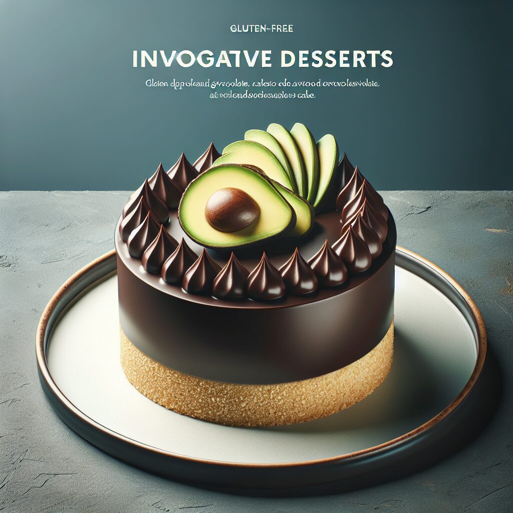 torta senza glutine al cioccolato e avocado per dolci innovativi