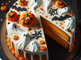 torta senza glutine di zucca per Halloween