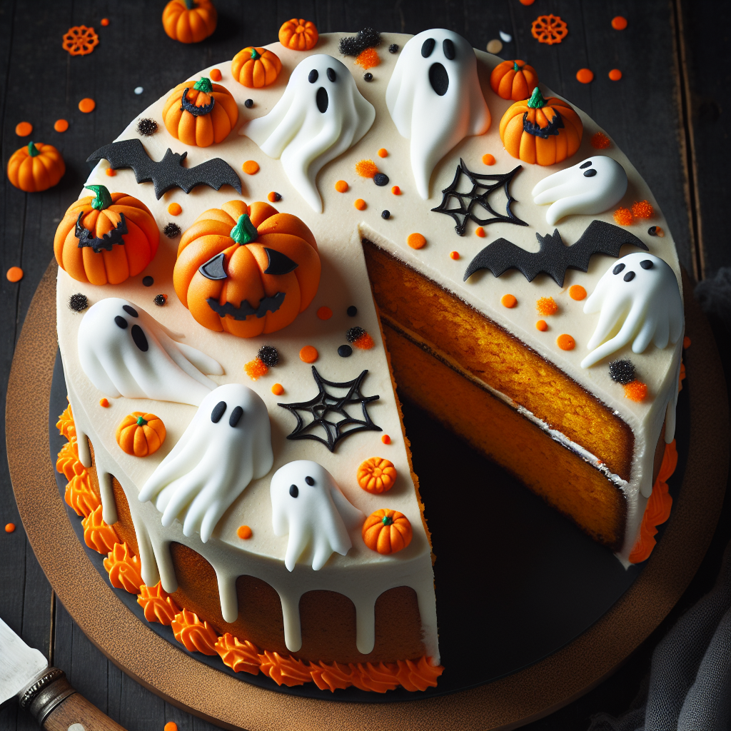 torta senza glutine di zucca per Halloween