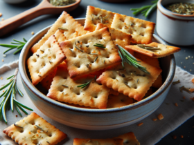 crackers senza glutine con erbe aromatiche per snack leggeri