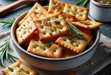 crackers senza glutine con erbe aromatiche per snack leggeri