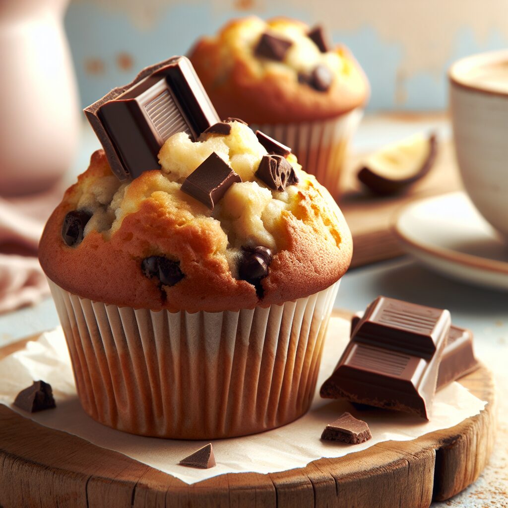 muffin senza glutine alla banana e cioccolato per colazioni rapide