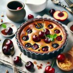 clafoutis senza glutine con ciliegie per dolci francesi