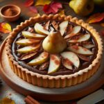 crostata senza glutine al cioccolato e pera per dessert autunnali