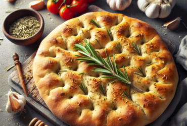 focaccia senza glutine con rosmarino per antipasti italiani
