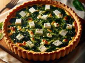 quiche senza glutine con spinaci e feta per pranzi veloci