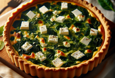 quiche senza glutine con spinaci e feta per pranzi veloci