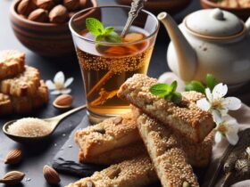 biscotti senza glutine al sesamo per dolci orientali