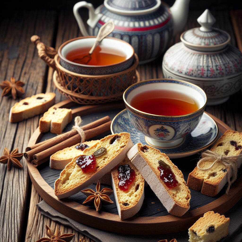 biscotti senza glutine al tè nero e marmellata per una merenda pomeridiana tradizionale