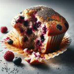 muffin senza glutine ai frutti di bosco e semi di chia per colazioni salutari