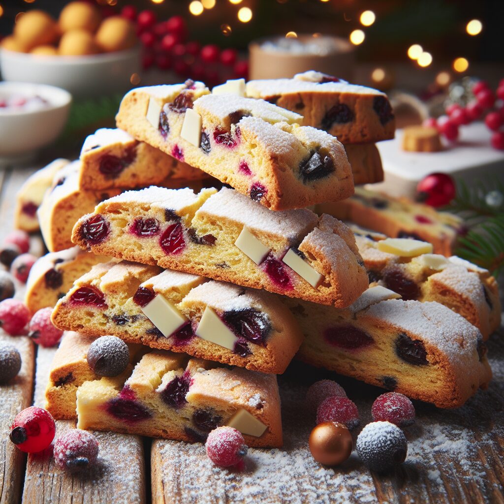 biscotti senza glutine al cioccolato bianco e frutti di bosco per merende festive