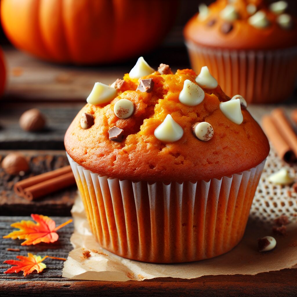 muffin senza glutine alla zucca e cioccolato bianco per un autunno dolce e goloso