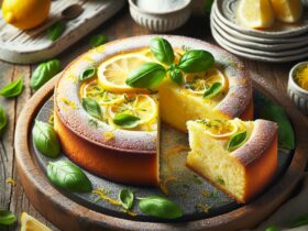 torta senza glutine al limone e basilico per dolci estivi innovativi