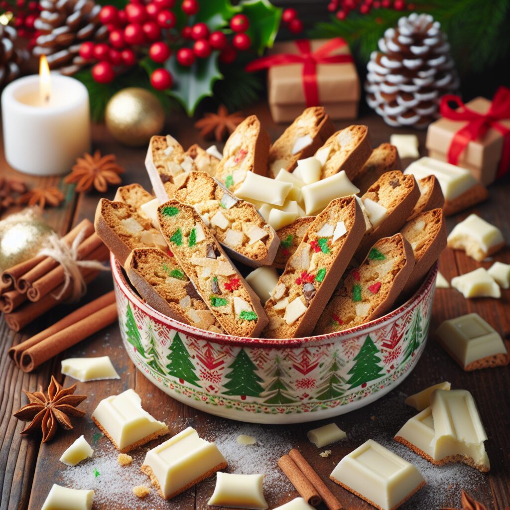 biscotti senza glutine al cioccolato bianco e zenzero per merende natalizie