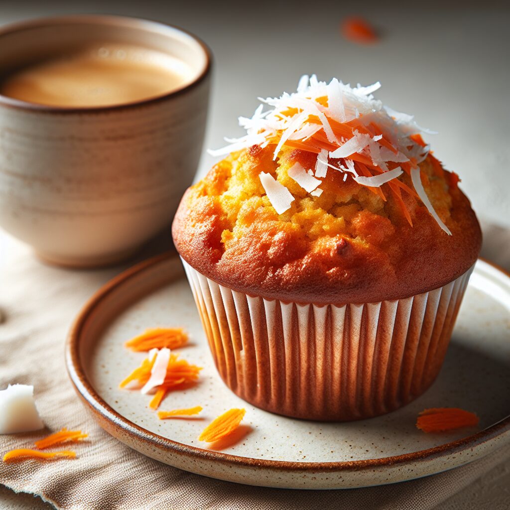 muffin senza glutine alla carota e cocco per una colazione esotica e nutriente