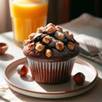 muffin senza glutine al cioccolato e nocciole tostate per colazioni indulgenti