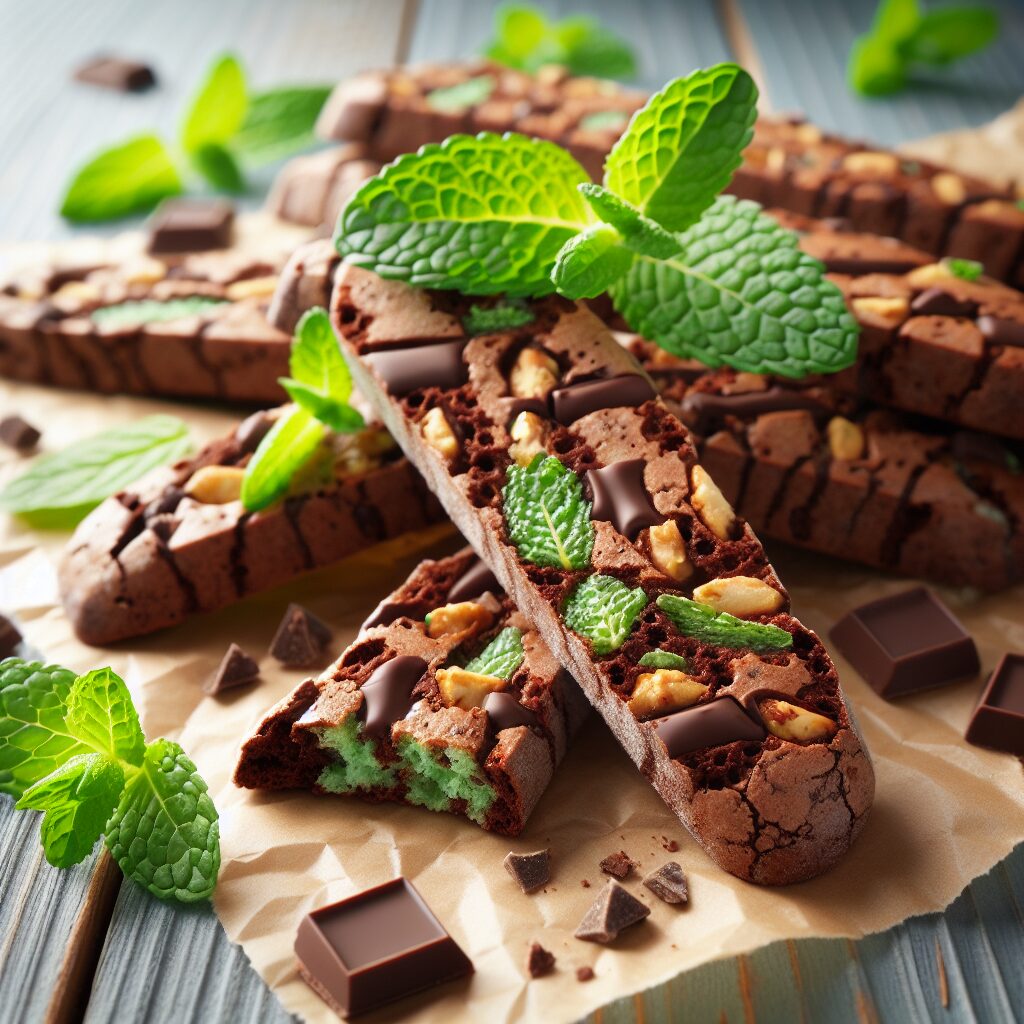 biscotti senza glutine al cioccolato e menta per merende rinfrescanti