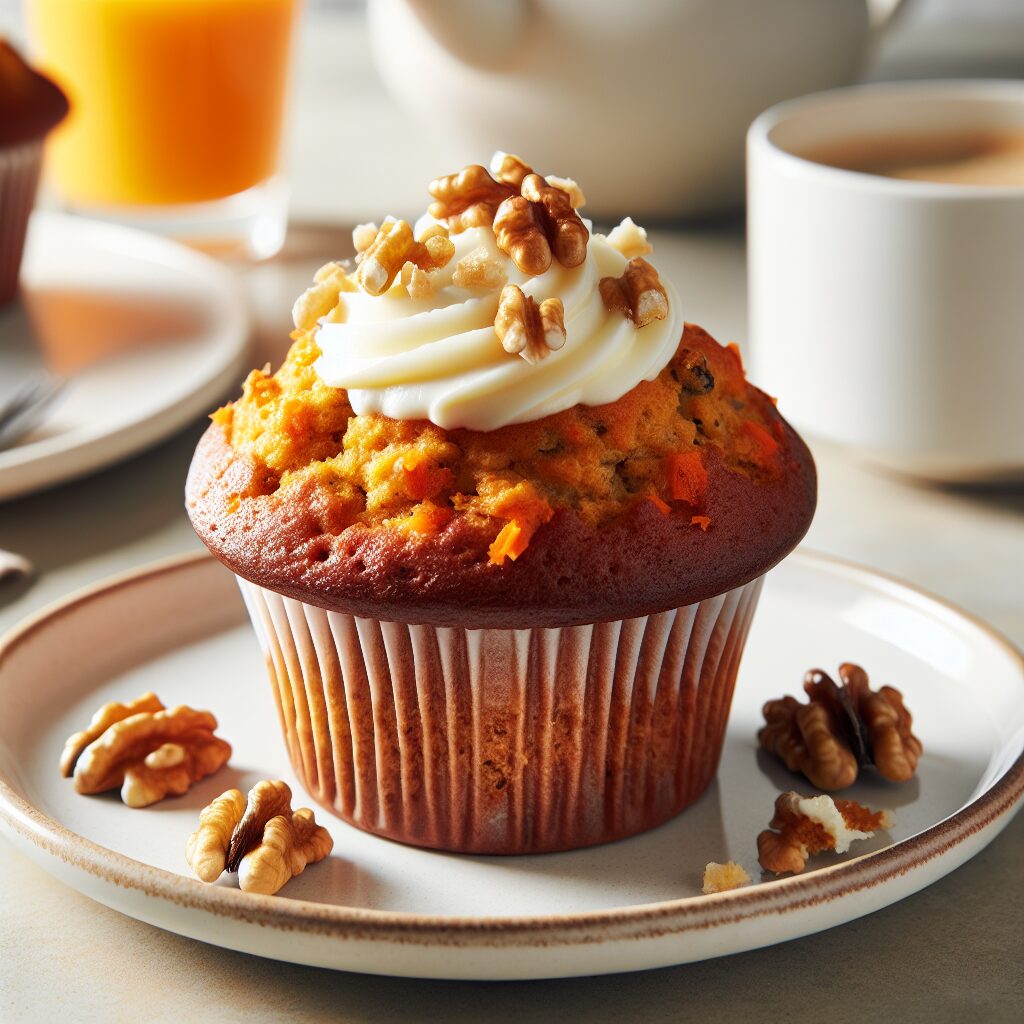 muffin senza glutine alla carota e noce per una colazione ricca e nutriente