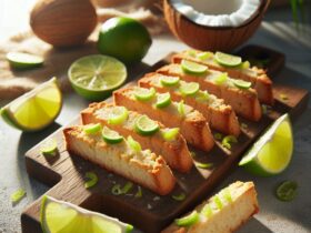 biscotti senza glutine alla farina di cocco e lime per uno snack estivo e rinfrescante